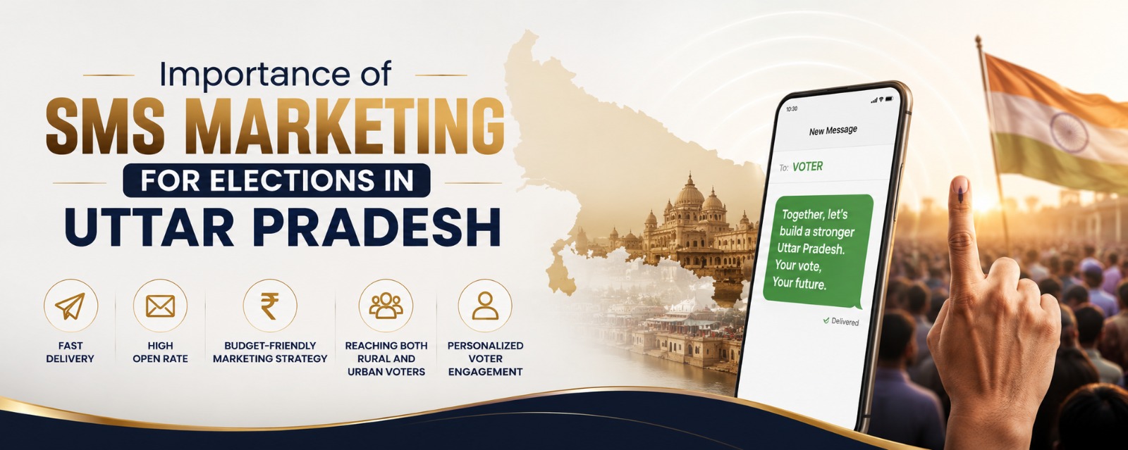 Importance of SMS Marketing for Elections in Uttar Pradesh