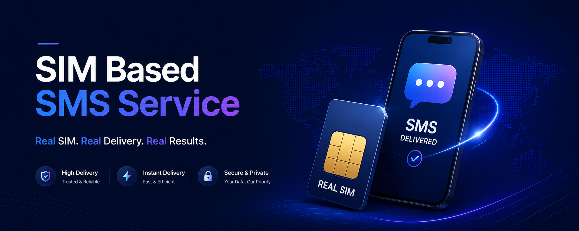 Sim based sms service