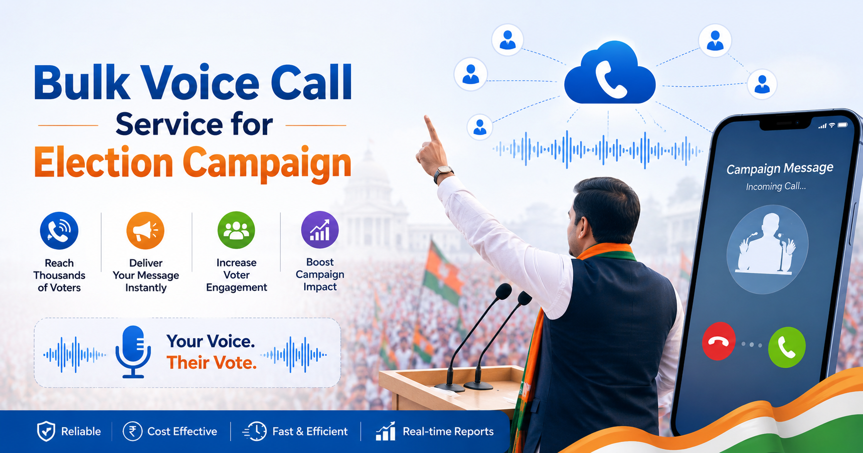 Bulk Voice Call Service for Election Campaign