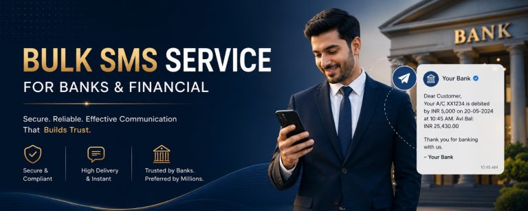Read more about the article Bulk SMS Service for Banks & Financial in Delhi