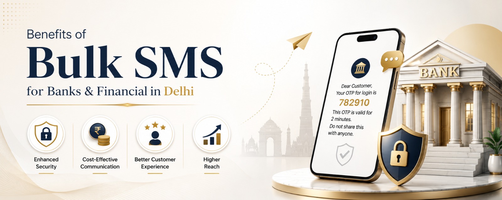 Bulk SMS for Banks & Financial in Delhi