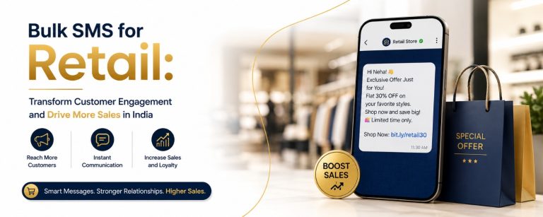 Read more about the article Bulk SMS for Retail: Transform Customer Engagement and Drive More Sales in India