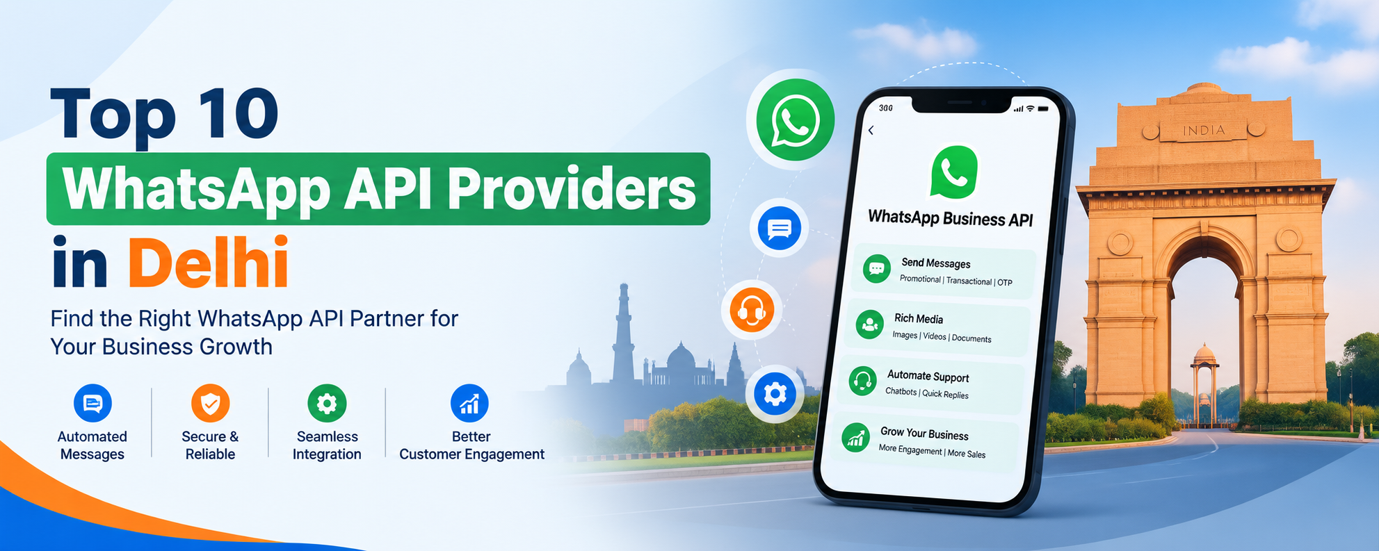 Top 10 WhatsApp API Providers in Delhi (2026 Updated List)