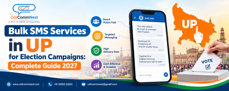 Read more about the article Bulk SMS Services in UP for Election Campaigns: Complete Guide 2027