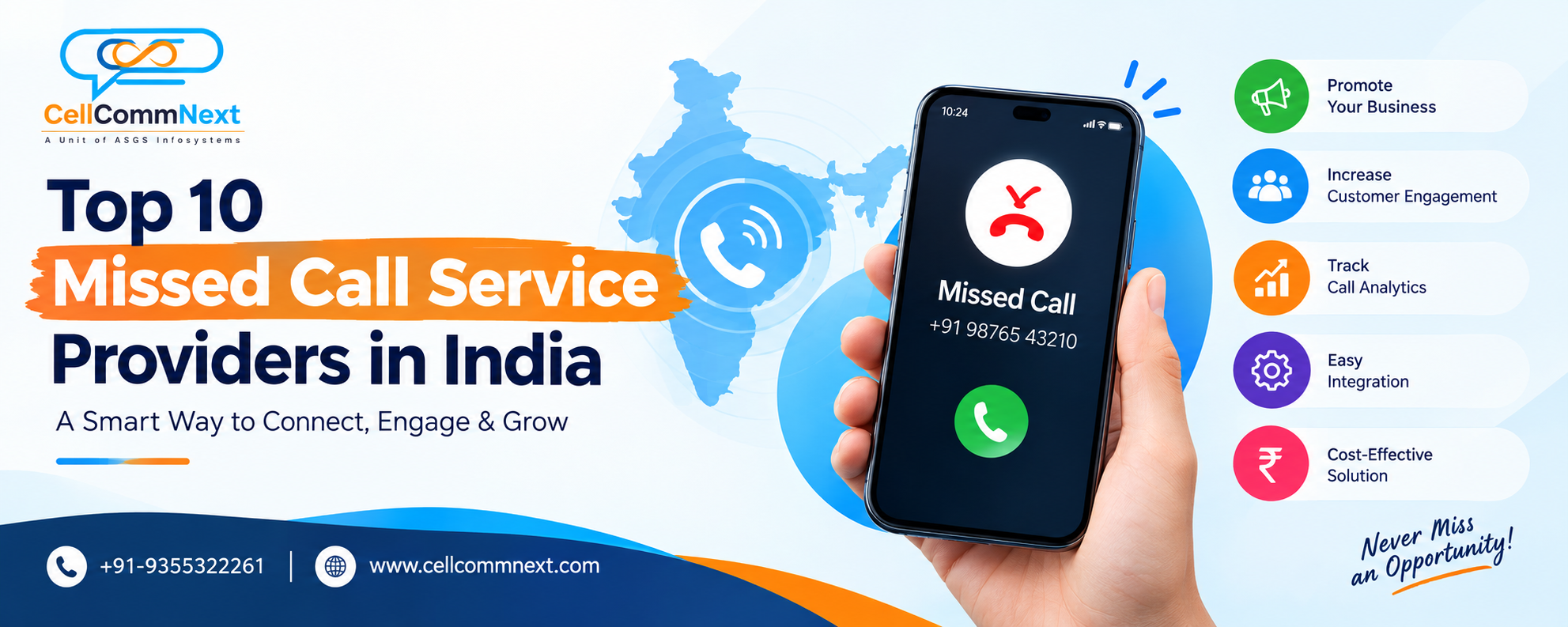 Top 10 Missed Call Service Providers in India: Features, Pricing & How to Choose