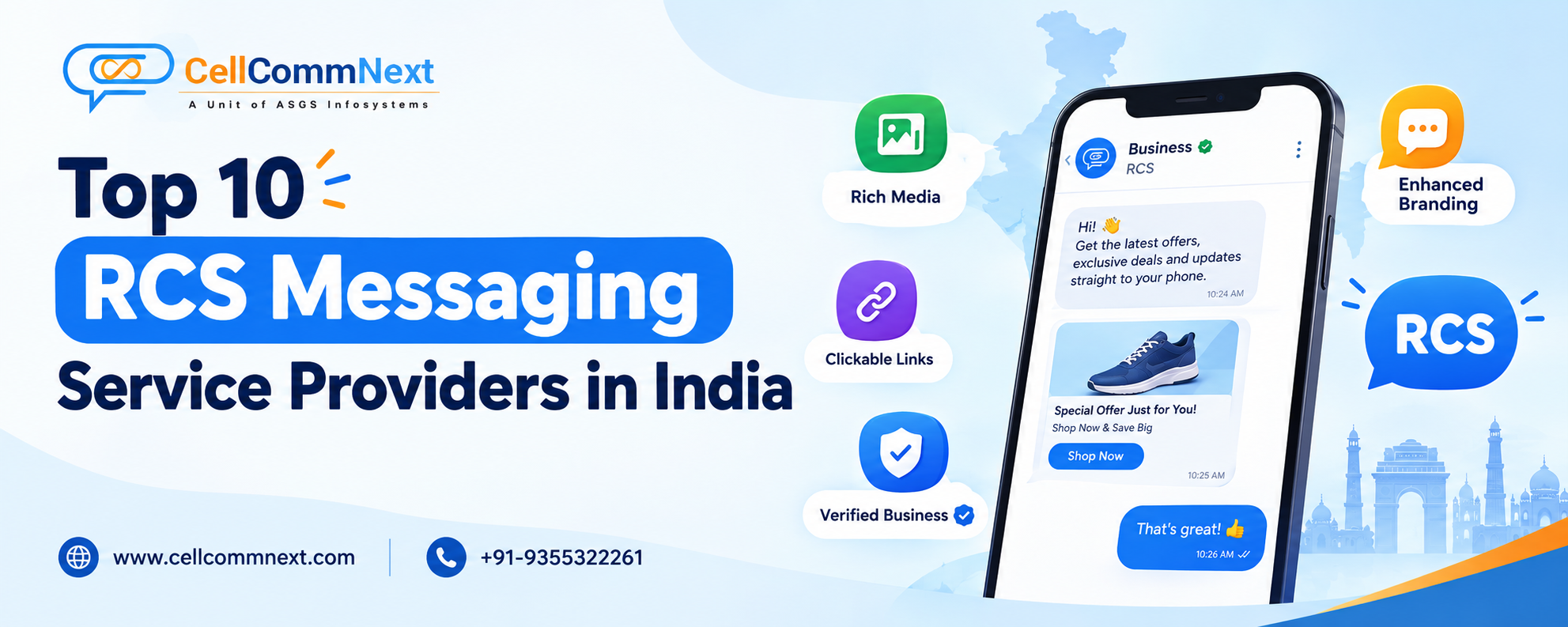Top 10 RCS Messaging Service Providers in India: Features, Pricing & Comparison