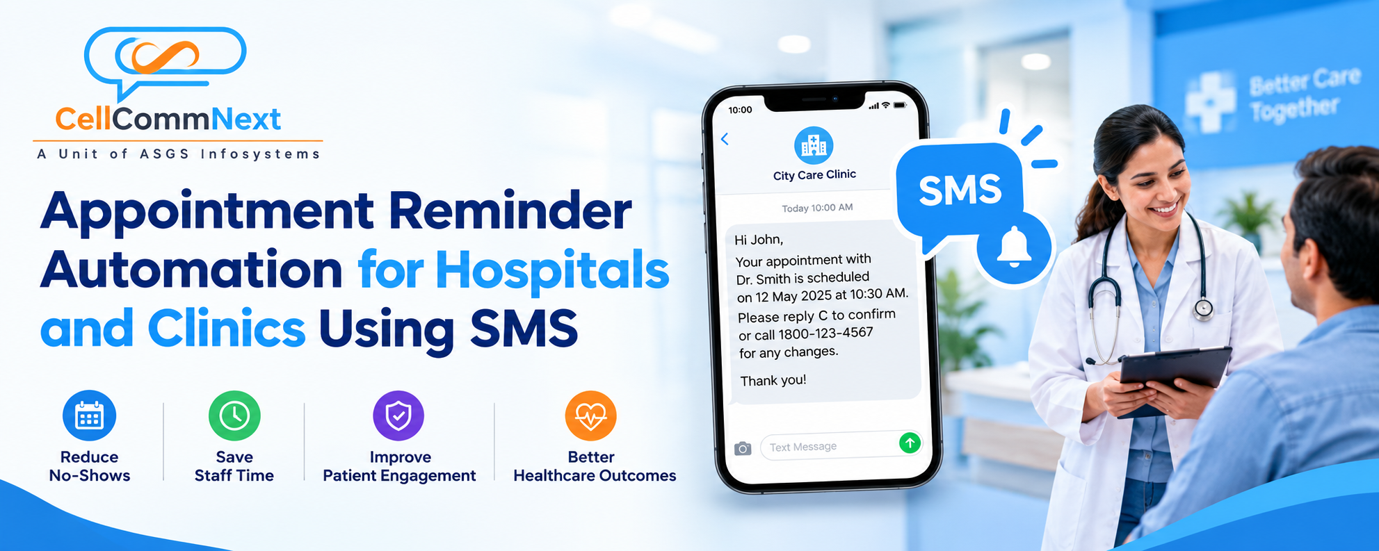 Appointment Reminder Automation for Hospitals and Clinics Using SMS